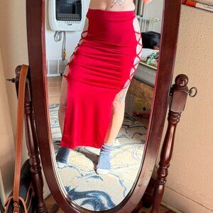 Women's Red Skirt